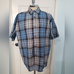 Men's Blue Plaid  Yago Shirt